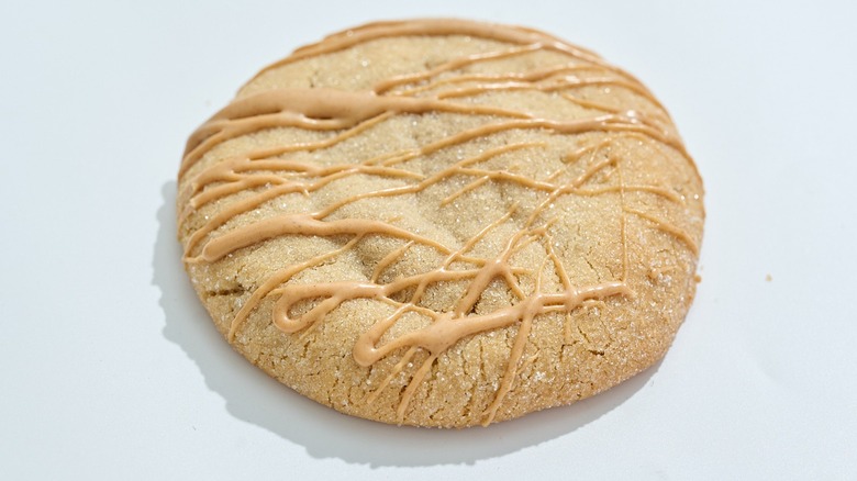 Peanut butter cookie on a table