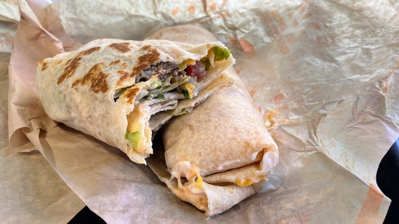 Two Grilled Steak Burritos