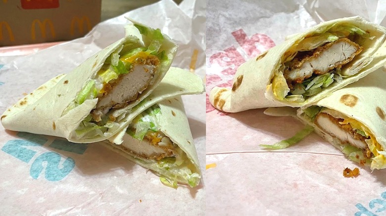 Two Snack Wraps side by side