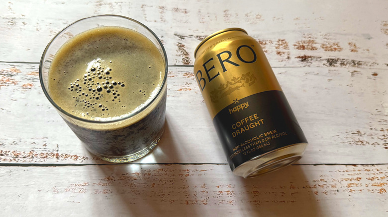 A glass filled with the Bero beer