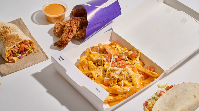 taco bell frank's collaboration menu items on a table