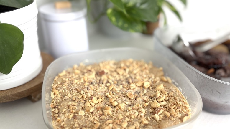 microwavable Anyday Medium Square Dish with cookie bars