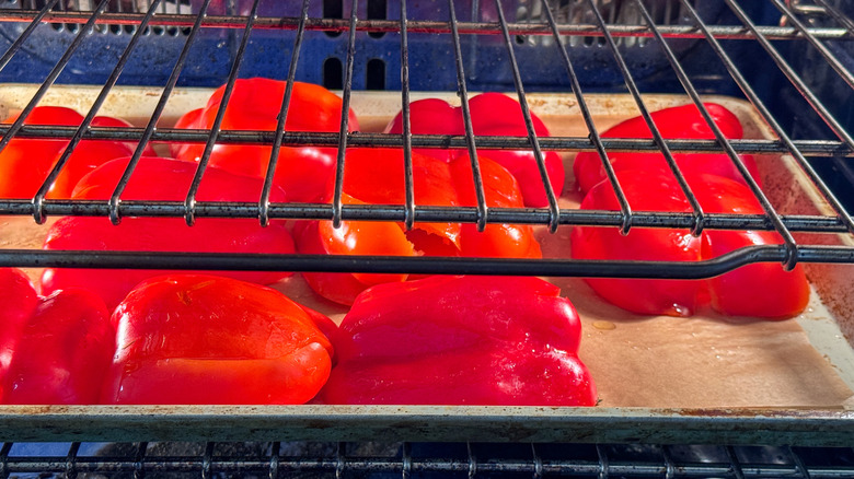 peppers in oven