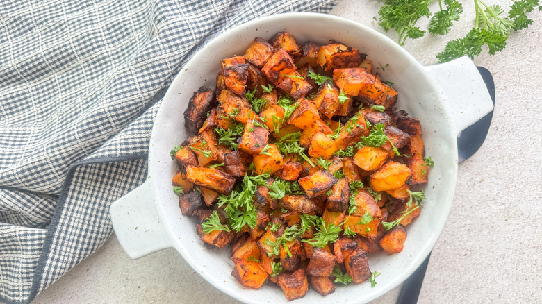 bowl of Spanish potatoes