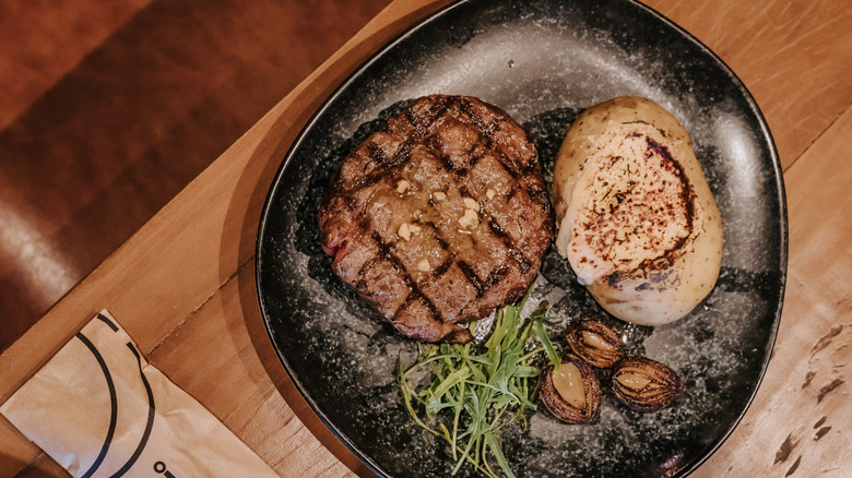A grilled baseball steak.