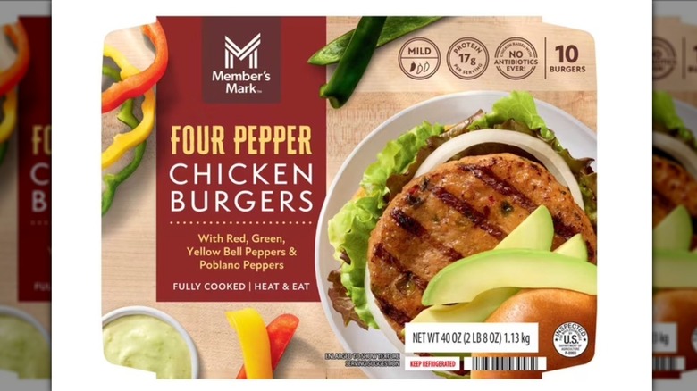 Member's Mark Four Pepper Chicken Burgers