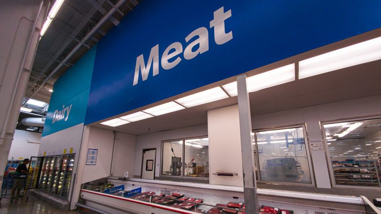 A Sam's Club butcher section.