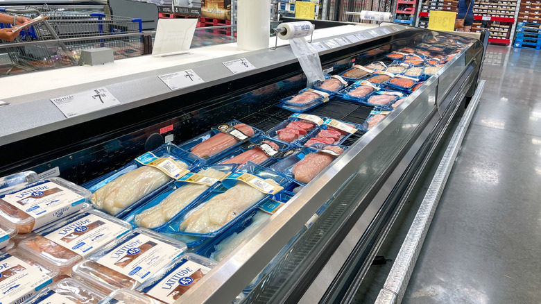 Seafood display at Sam's Club