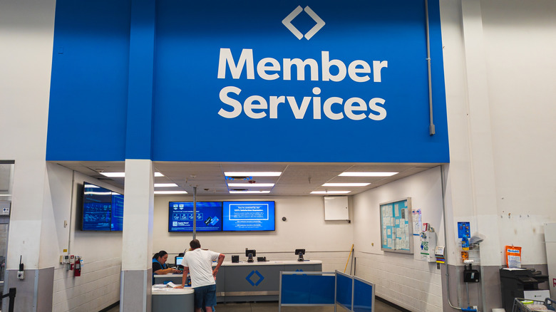member services inside of a Sam's Club
