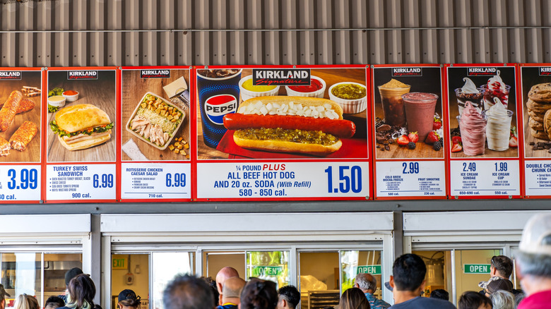 Costco food court menu