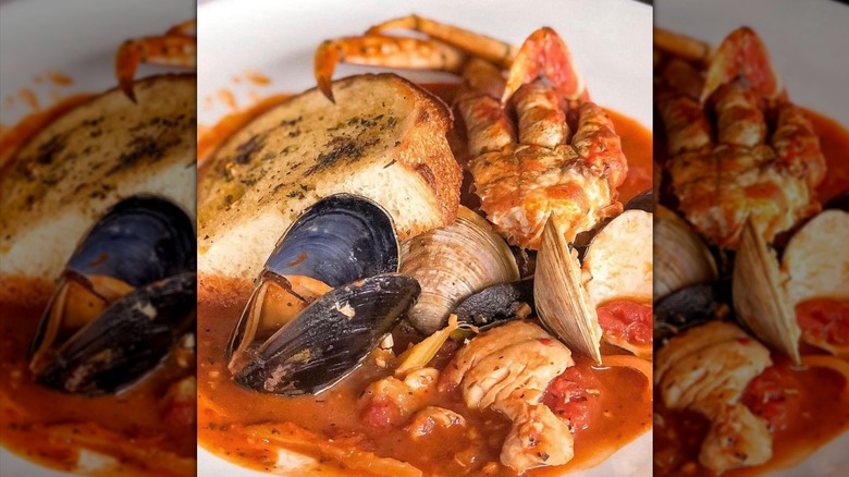 Cioppino dish from Fog Harbor Fish House in San Francisco.