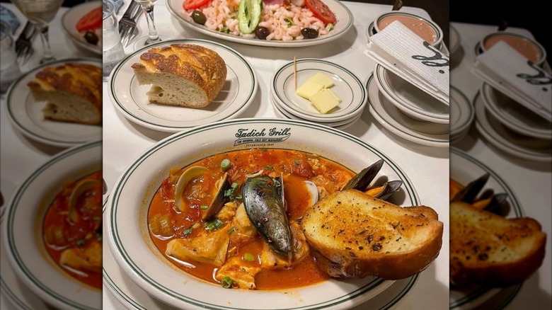 Bowl of cioppino from the Tadich Grill in San Francisco.