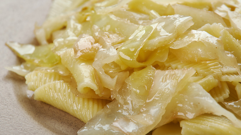 Pan-Fried Cabbage on a plate