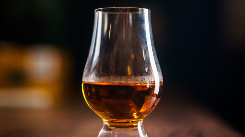 A snifter of Scotch whisky