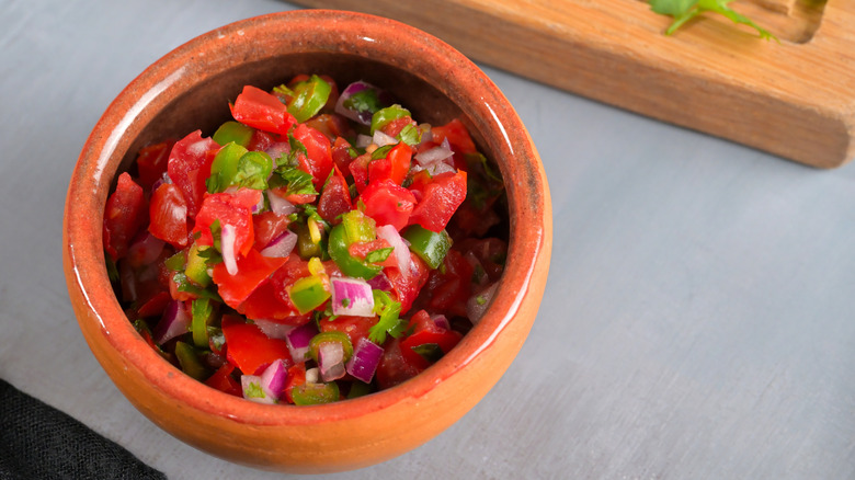 Bowl of pico de gallo