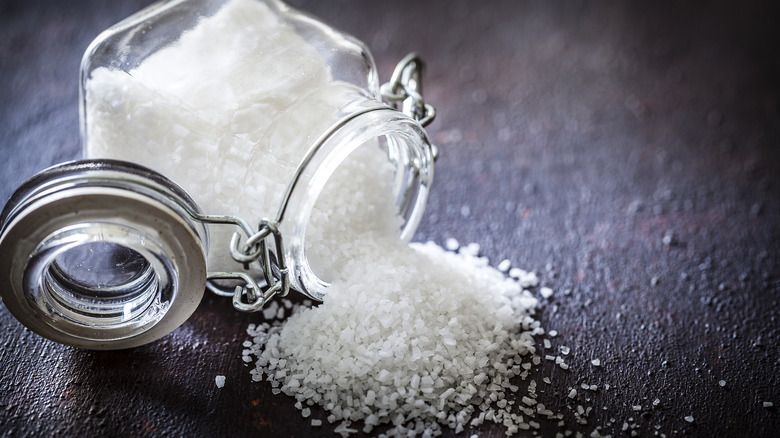 jar of spilled salt