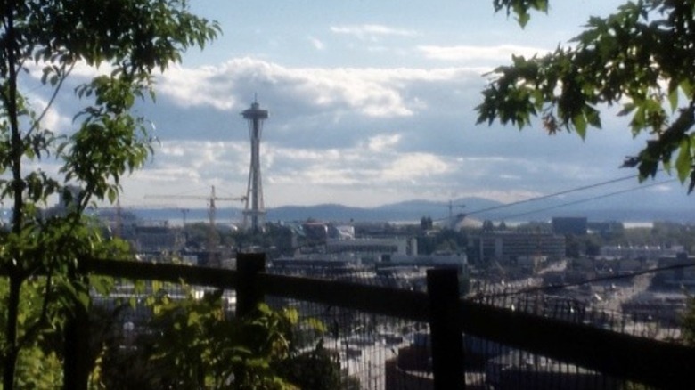 View from the back patio at The Lookout Bar and Grill in Seattle, WA.