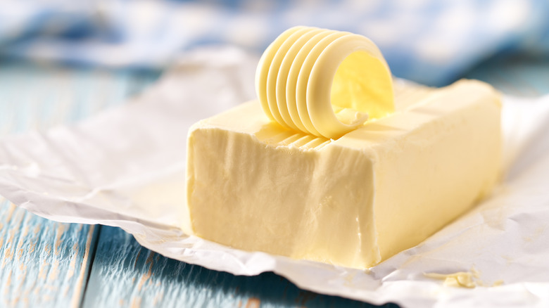 A block of butter