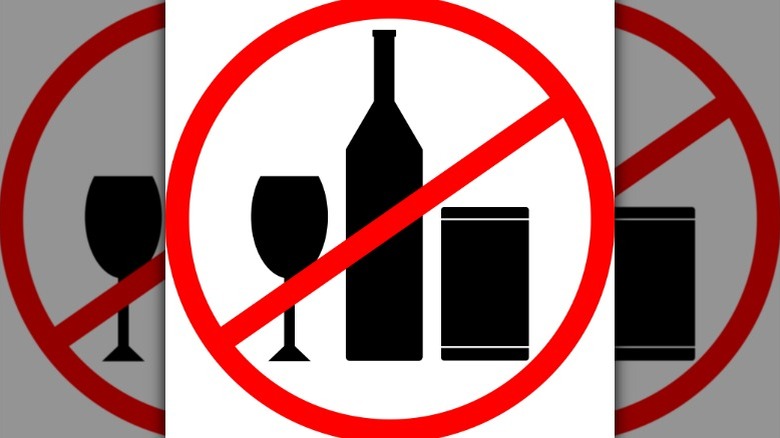 No alcohol sign