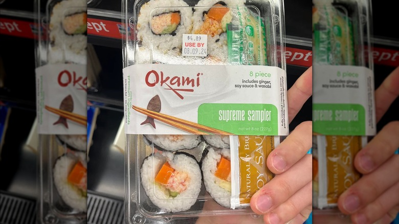 Okami sushi from 7-Eleven
