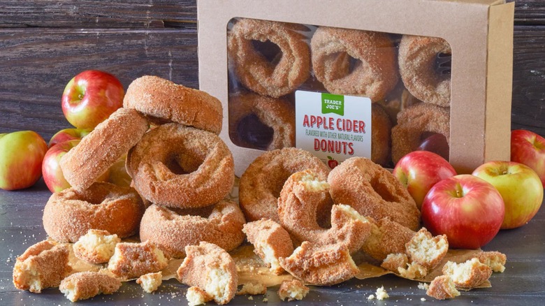 Trader Joe's apple cider donut display
