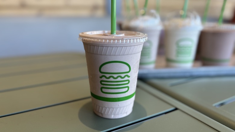 Shake Shack Vanilla and Chocolate Shake