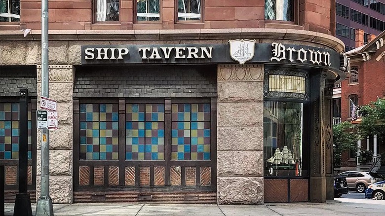 Ship Tavern from the outside with timeworn touches
