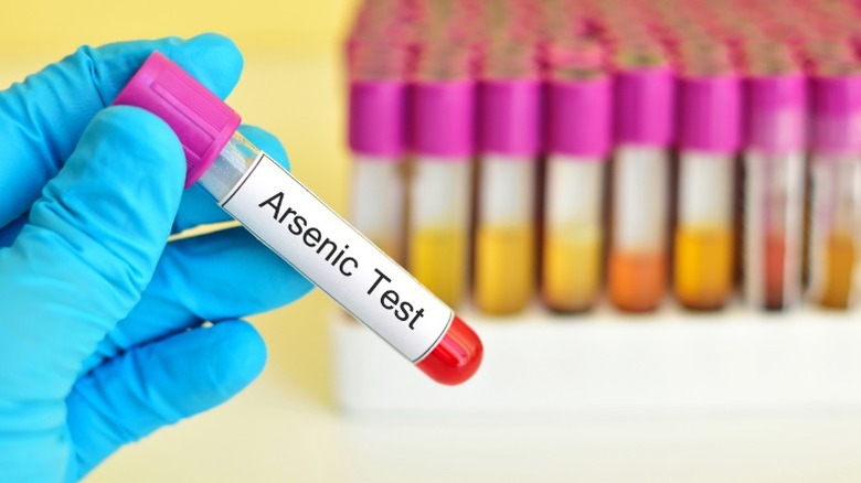 Test tubes with arsenic