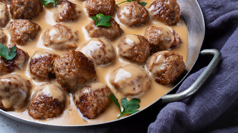 Swedish-style meatballs