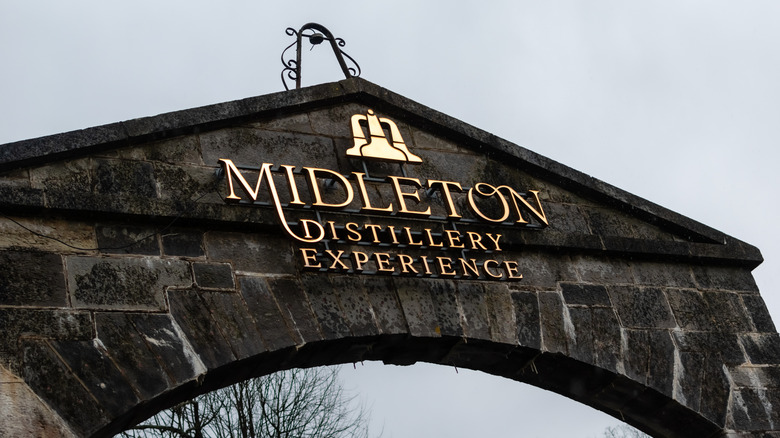 sign for Midleton distillery in Ireland
