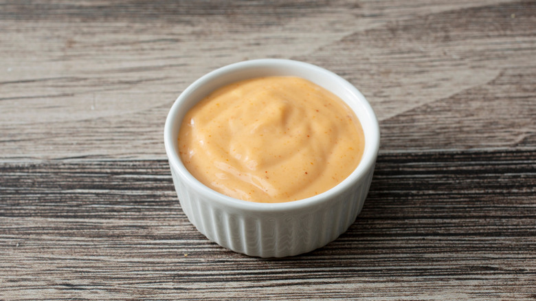 small white cup of chipotle ranch
