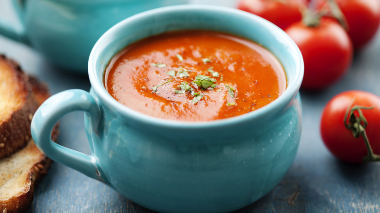 Cup of tomato bisque