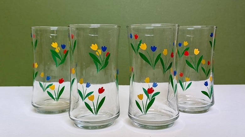 A set of Libbey Tulip Jubilee glasses