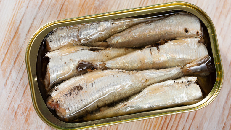 Can of sardines in oil