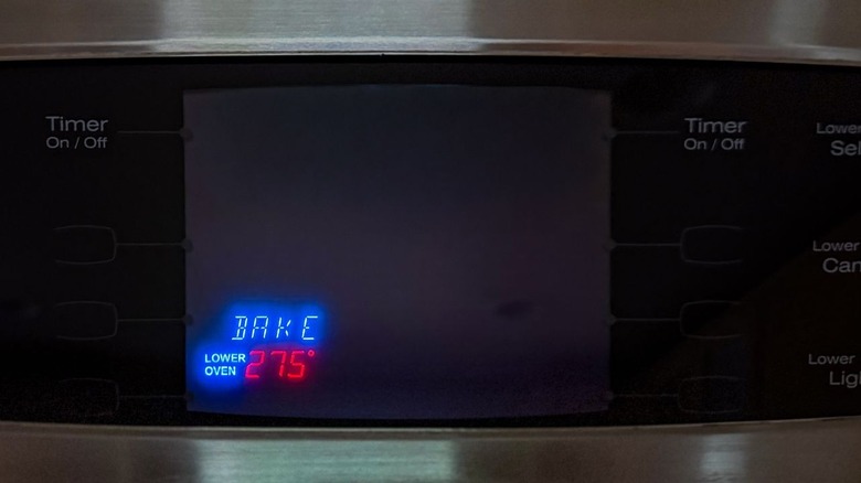 Oven preheated to 275 F