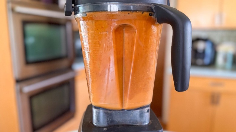 Barbacoa sauce in blender