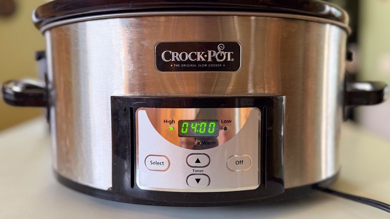 Crockpot set to high for 4 hours