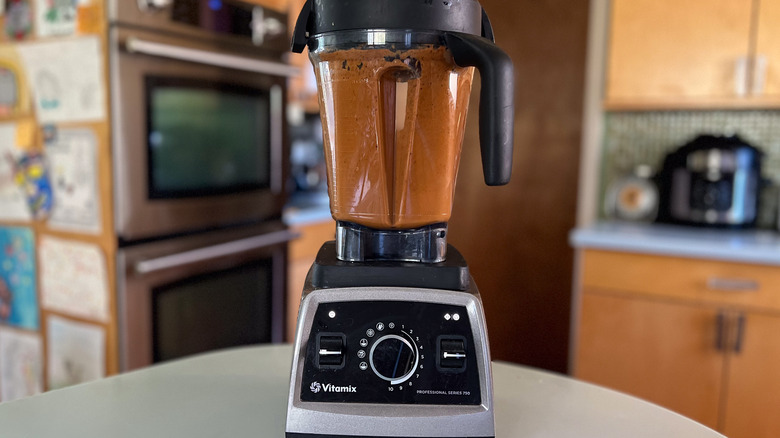Mole sauce in blender