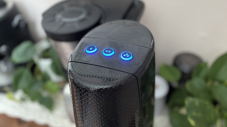 SodaStream carbonation level buttons from above