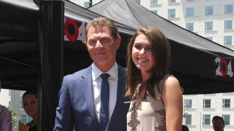 Bobby Flay and Sophie Flay at an event