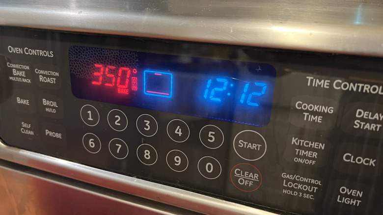 Oven preheated to 350 F