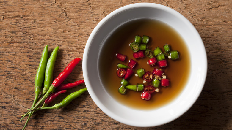 Fish sauce with chilies