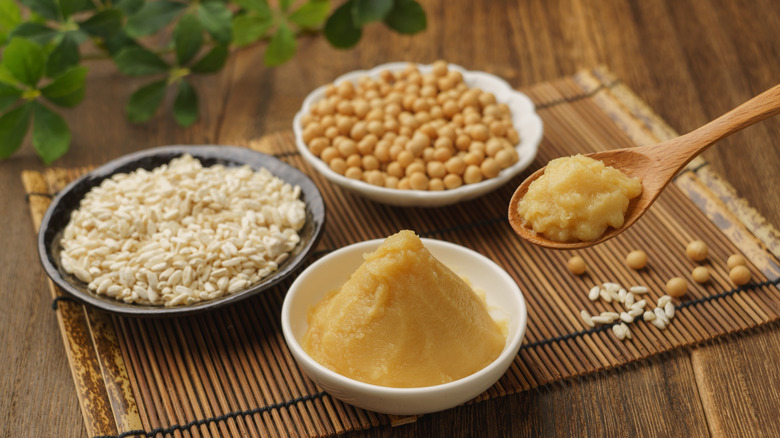 Ingredients used for miso