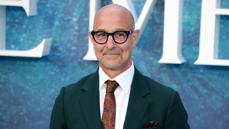 The actor and food personality Stanley Tucci at a red carpet event.