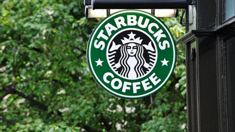 Starbucks coffee outdoor sign