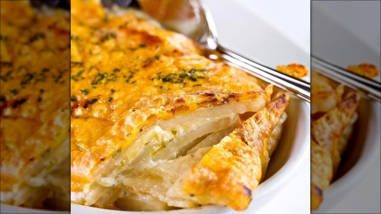An order of Fleming's Potatoes at Flemings Prime Steakhouse & Wine Bar