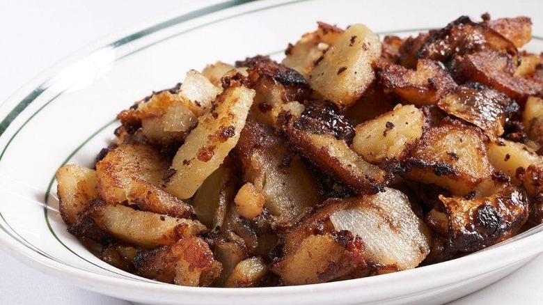A plate of German potatoes at Wolfgang's Steakhouse