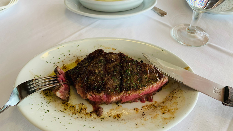 Steak at Ruth's Chris