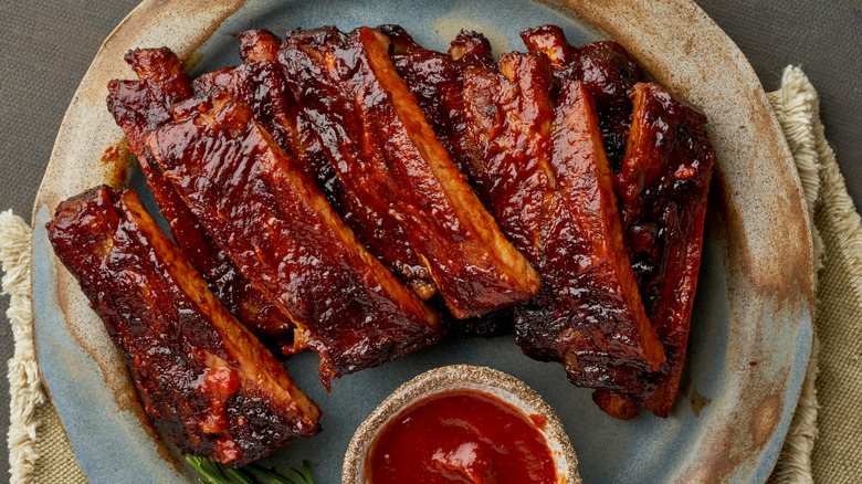 Barbecued ribs