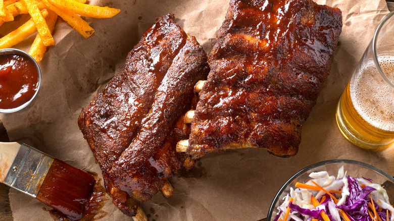 Barbecued pork ribs
